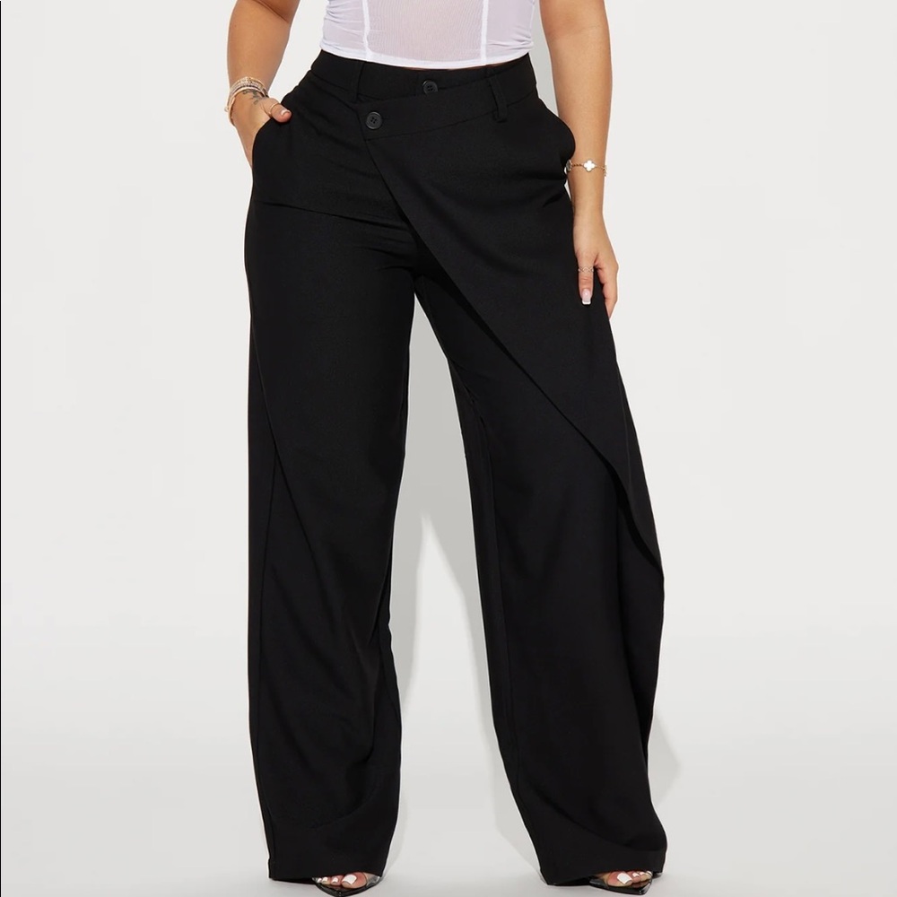 Black Trouser Fashion Nova Sz L
